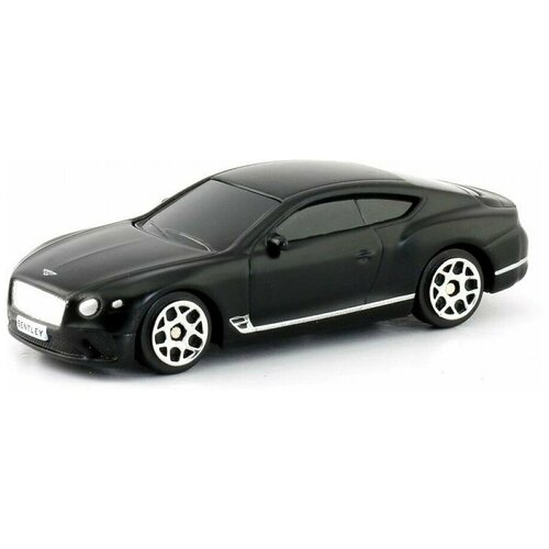 Легковой автомобиль RMZ City The Bentley Continental GT 2018 (344035S) 1:64, 9.2 см, черный коллекционная машинка игрушка металлическая bentley continental gt с дымом в масштабе 1 24 цвет черный