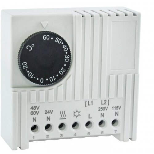 Термостат NO/NC (охлаждение /обогрев) на дин-рейку 5-10A 230В IP20 PROxima | код thermo-no-nc-din | EKF (5шт. в упак.)