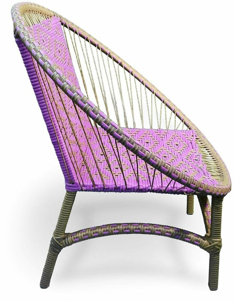 фото Плетеное кресло из искусственного ротанга Сфера