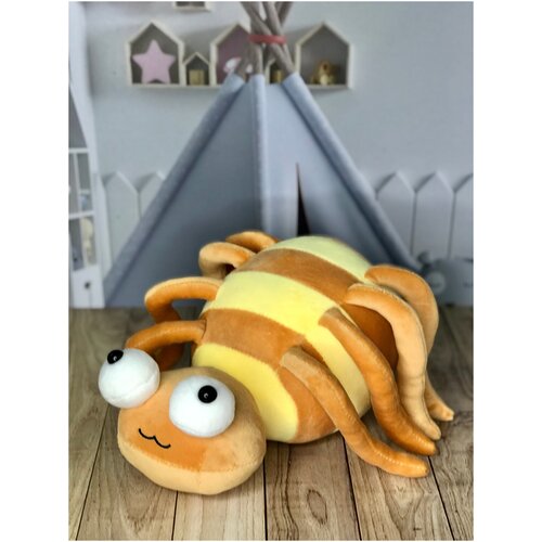 фото Мягкая игрушка паук , желтый , 25 см plush toys