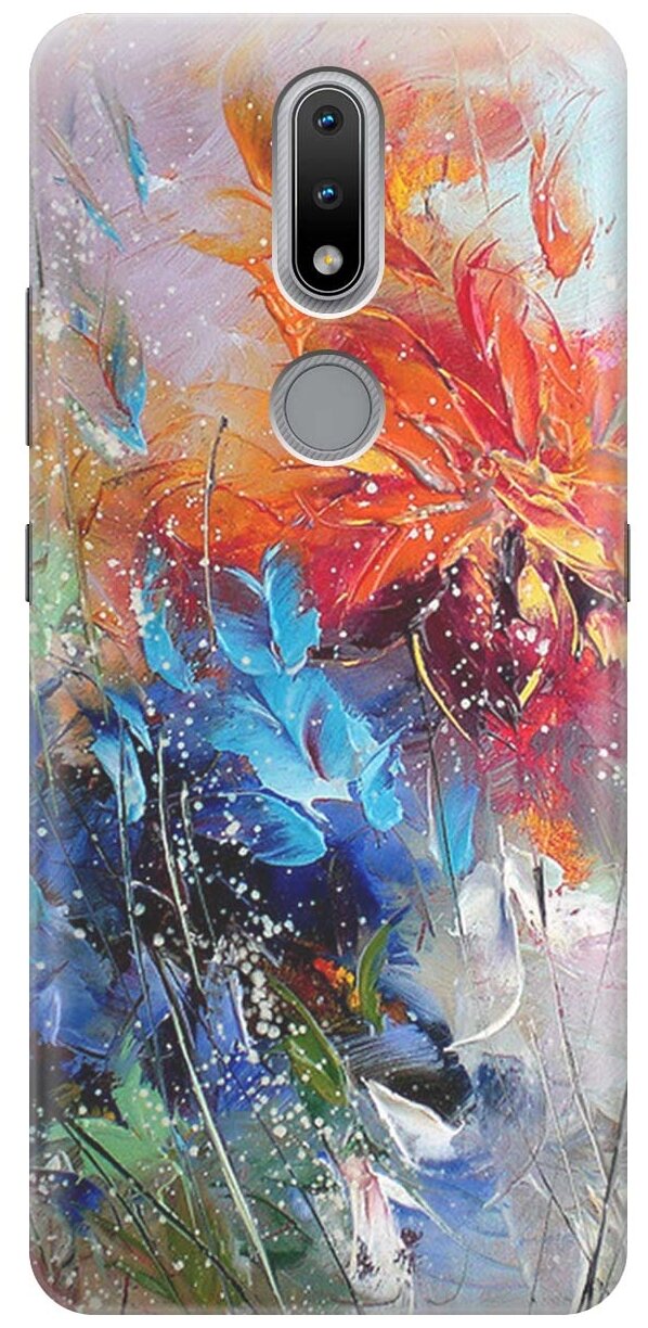 RE:PA Чехол - накладка ArtColor для Nokia 2.4 с принтом "Весенний взрыв"