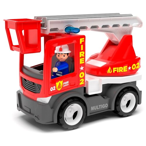 Пожарный автомобиль Efko Multigo Fire (27279), 22 см, красный автоцистерна efko multigo fire 27282 красный