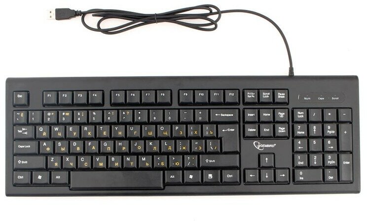 Клавиатура Gembird KB-8354U-BL, USB, черный