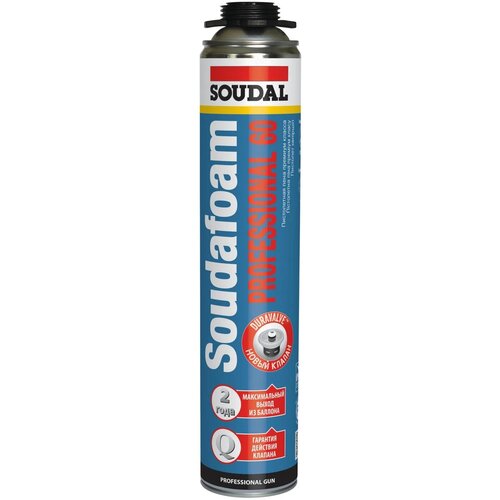 Пена монтажная SOUDAL SOUDAFOAM PROFESSIONAL 60 всесезонная 750мл 113985