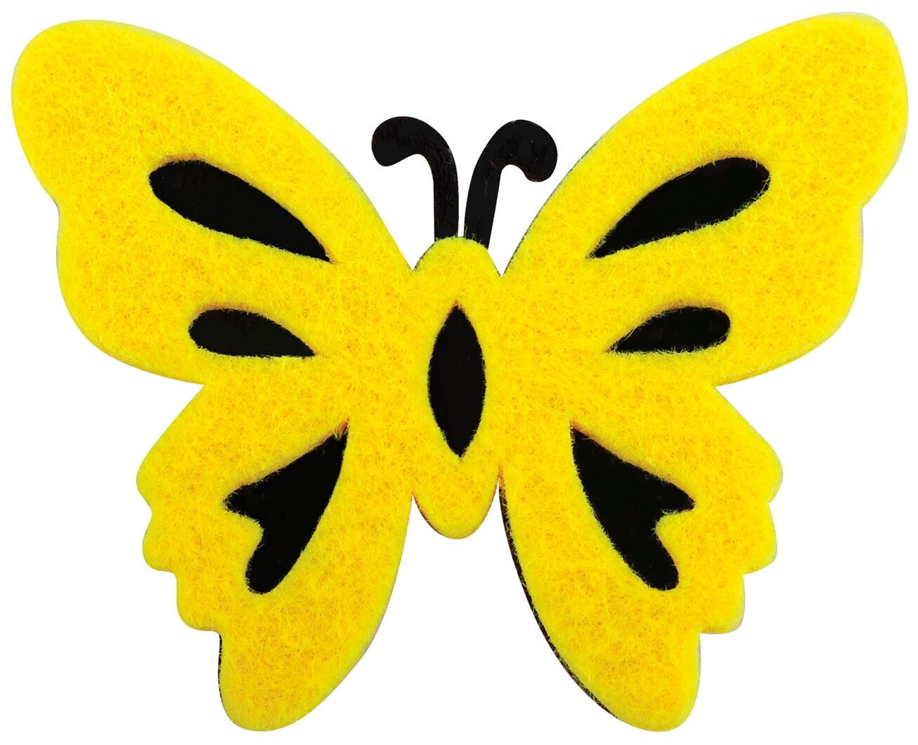 Наклейки декоративные из фетра Остров сокровищ "Бабочки", двухцветные, 6шт, набор (661492)