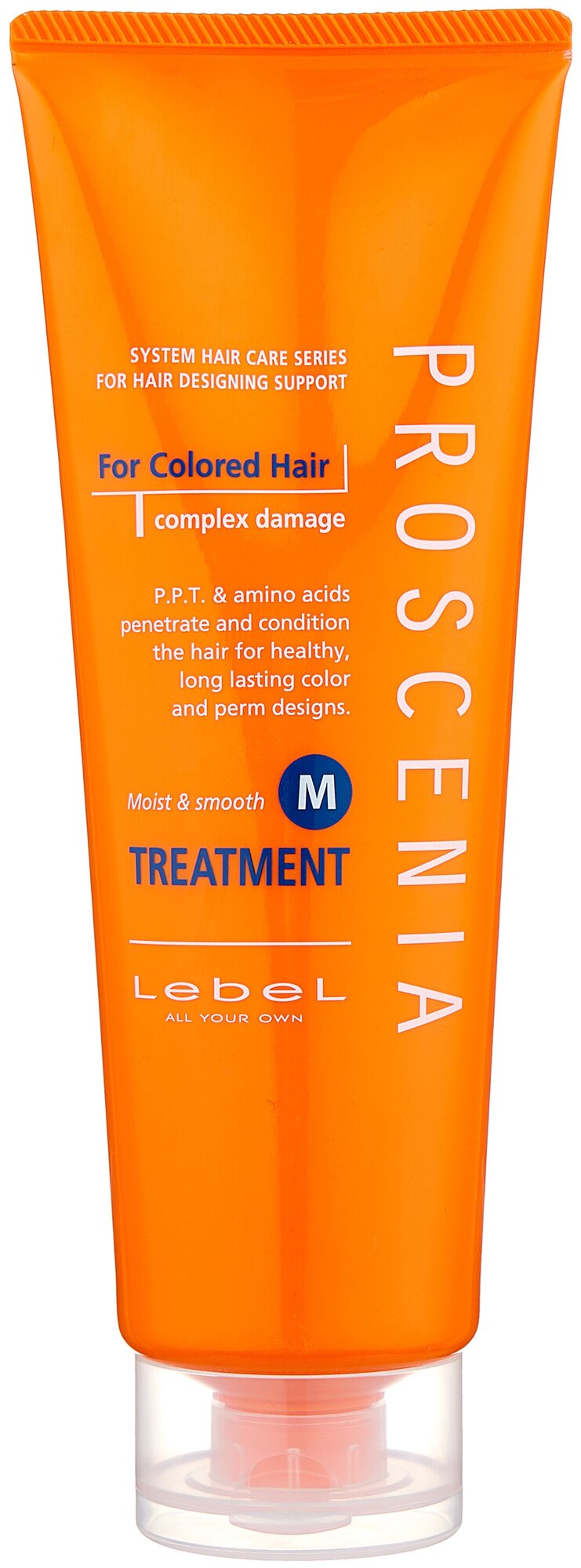 Lebel Cosmetics Proscenia Treatment M маска по уходу за прямыми волосами, 240 г, 240 мл, туба