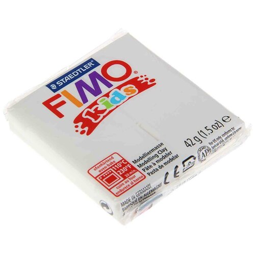 Полимерная глина FIMO Kids 42 г белый (8030-0) белый 42 г