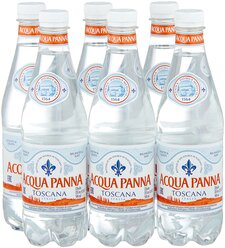 Минеральная вода Acqua Panna негазированная, ПЭТ, 6 шт. по 0.5 л