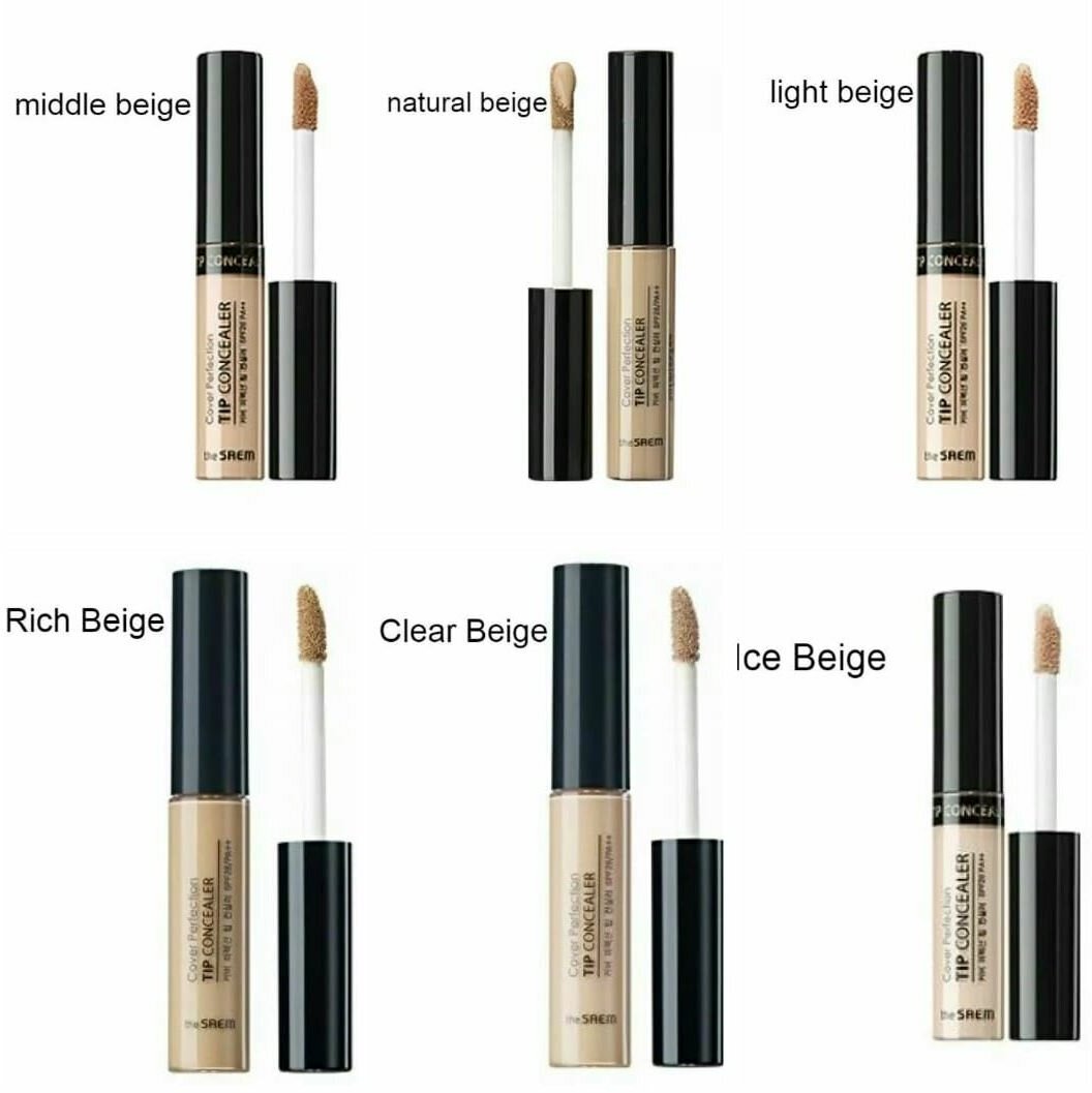 Консилер для маскировки недостатков The SAEM Cover Perfection Tip Concealer №175 Middle Beige (6,5 гр)