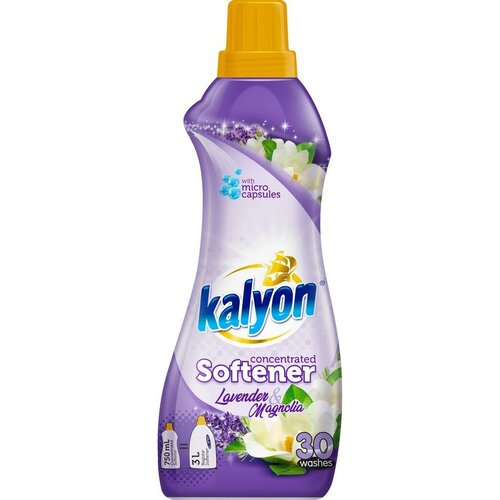 Концентрированный кондиционер ополаскиватель для белья KALYON EXTRA CONCENTRATED SOFTENER Лаванда и Магнолия 750 мл