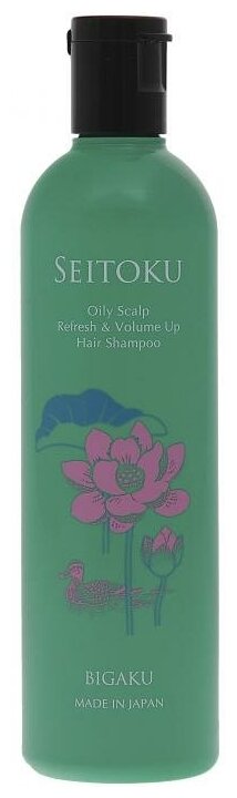 Bigaku шампунь Seitoku Oily Scalp Refresh & Volume Up, 330 мл