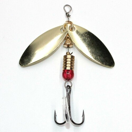 Блесна для рыбалки вертушка Namazu Supreme Master, вес 8 г, цвет 02 (латунь)