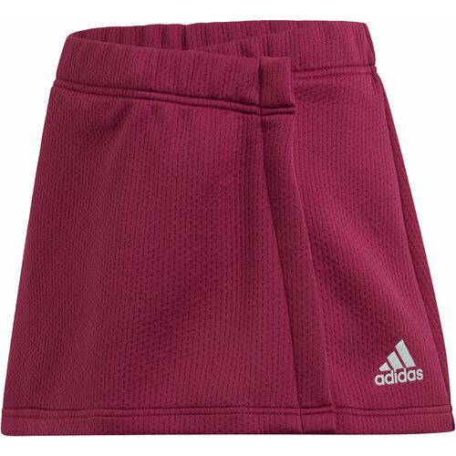 Юбка adidas, размер 128, красный, фиолетовый