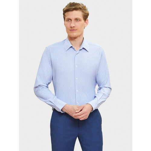 Рубашка KANZLER, размер 43, голубой