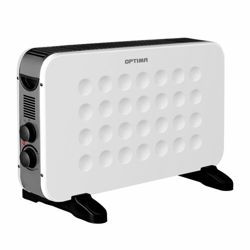 Конвектор OPTIMA CH-2023W (800-2000Вт, 3 режима, ножки, термостат, белый+чёрн.) черный, белый