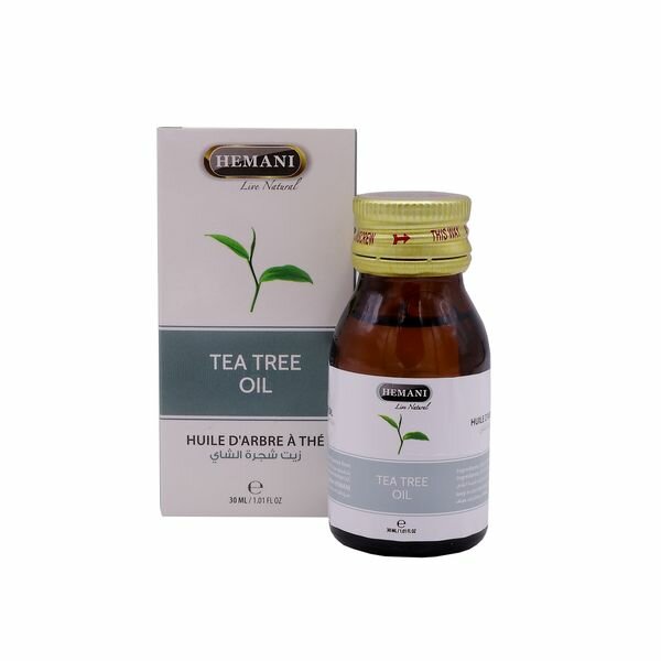 Масло чайного дерева Индийское натуральное без ГМО против простуды (tea tree oil) Hemani (Химани), 30мл