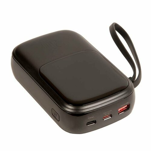 Внешний аккумулятор рowerbank BASEUS Qpow Digital Display 20W 30A 20000 mAh с кабелем Lightning черный 428200₽