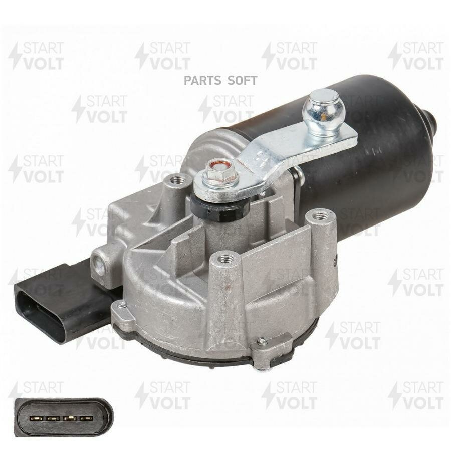 VWF1813 STARTVOLT Моторедуктор стеклоочистителя VAG Rapid (13-)/Fabia III (13-)/Polo (20-) (VWF 1813)