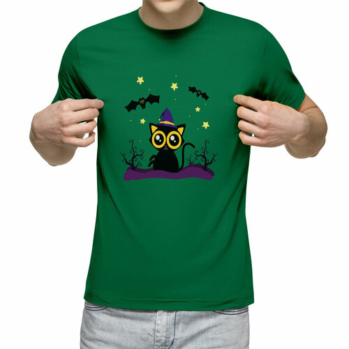 Футболка Us Basic, размер M, зеленый мужская футболка милый бегемотик 2xl черный