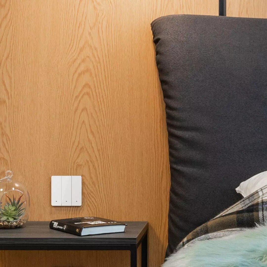 Выключатели Xiaomi Умный выключатель трехклавишный Gosund Smart Wall Switch White (S6AM)