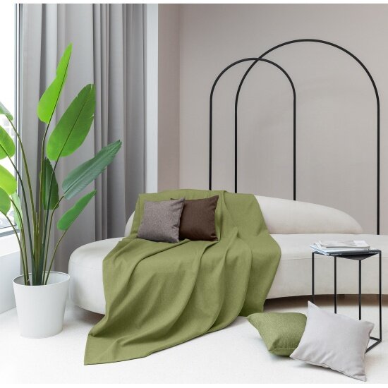 Покрывало Волшебная Ночь рогожка 140х220 зеленый 779430