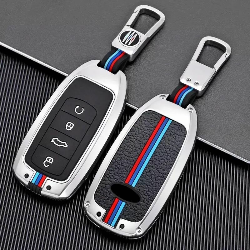 Чехол на ключ Chery Tiggo 7 и 8 Pro Max, Omoda, Jaecoo Silver