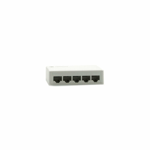 Коммутатор Optimus UG1-5 12V 5 портов 1Гбитс RJ-45 12В белый 2226₽