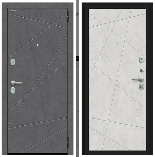 Входная Дверь Bravo Граффити-5.5 Kale Slate Art/Look Art 860x2050мм Левое Открывание / Браво.