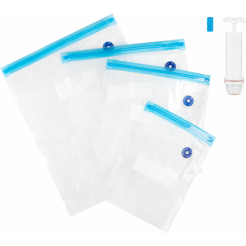 Набор вакуумных пакетов для продуктов 4 шт с насосом VBB 399₽