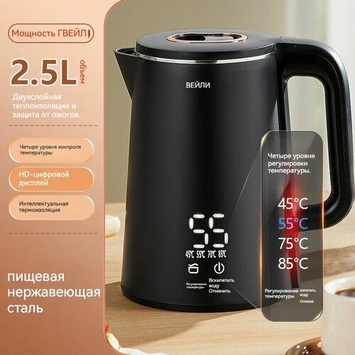 Panasonic Электрический чайник NC-TD151 черно-серый 4002₽