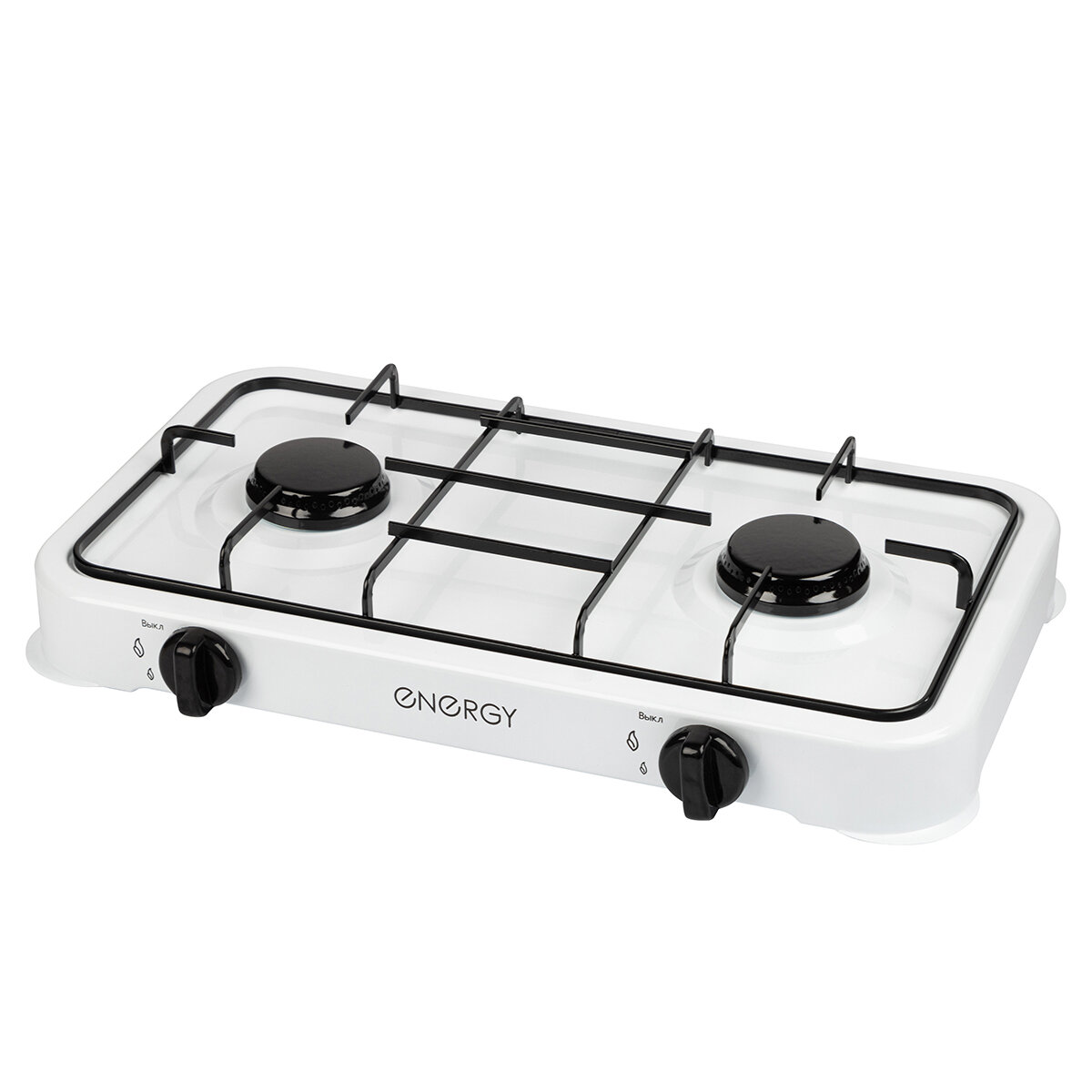 Плита газовая настольная Energy EN-007 2 конфорки цвет: белый