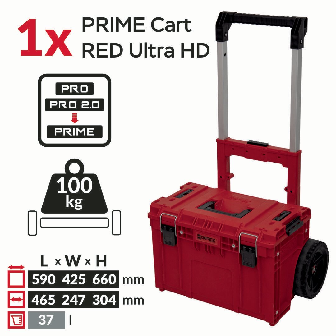 Система хранения инструментов Qbrick System PRIME SET 2 Red UHD — фото 1