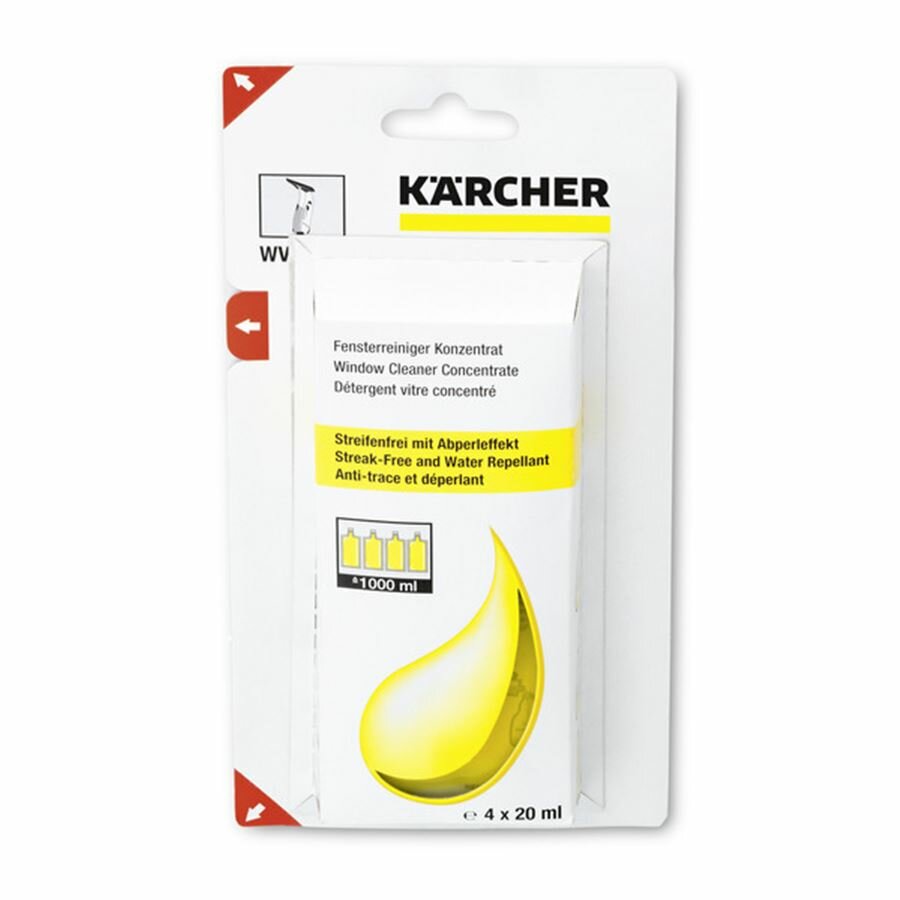 Концентрат моющего средства Karcher для чистки стекол (4х20мл.)