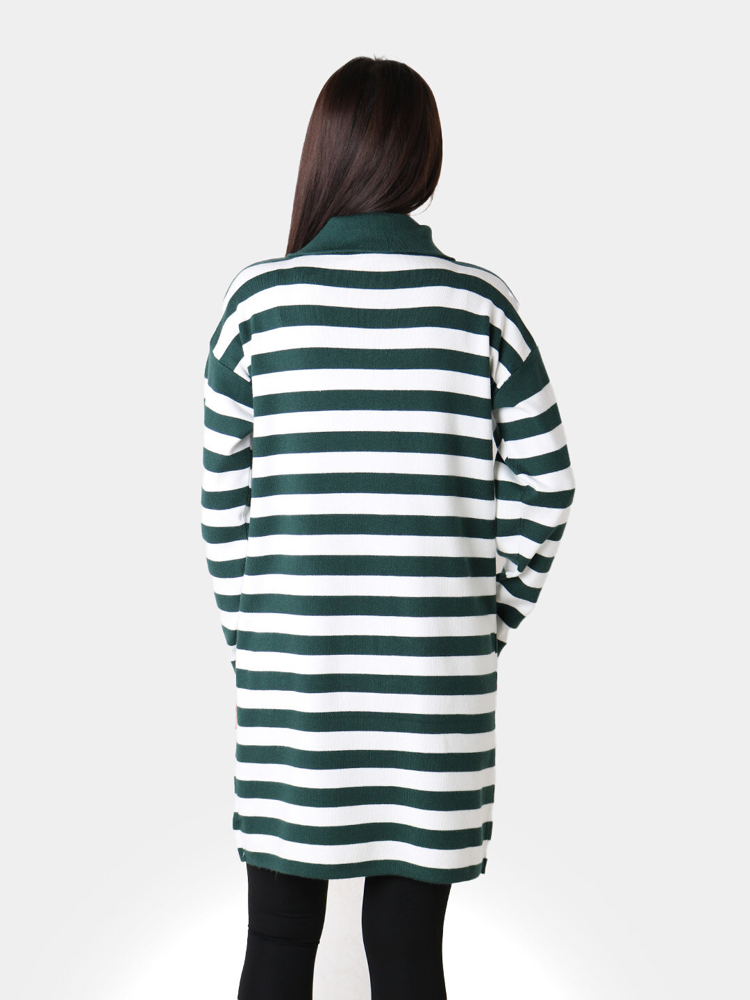 Туника , размер One Size, темно-зеленый — фото 1