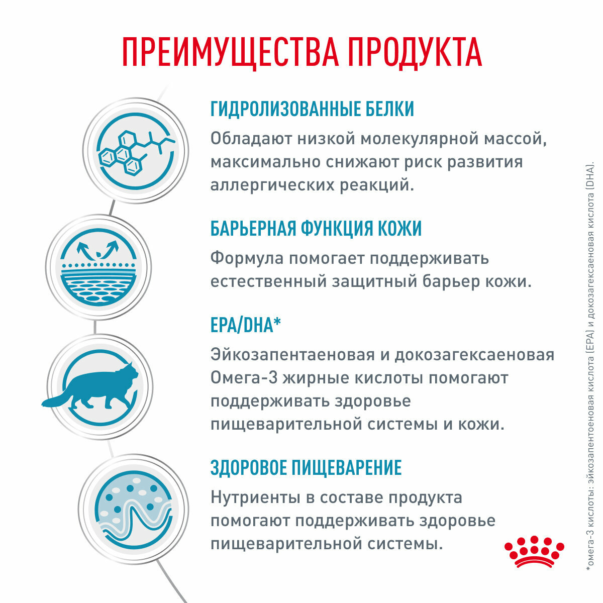 Royal Canin корм для взрослых и пожилых кошек всех пород при пищевой аллергии 2 кг — фото 1