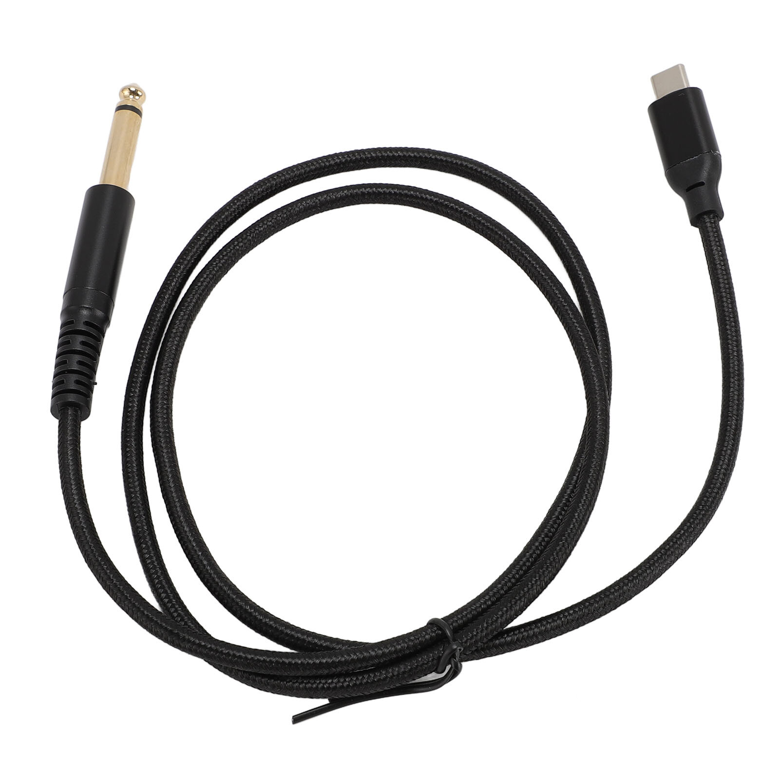 USB C к 6,35 мм TS кабель, 2 м, с высоким качеством звука, для подключения гитары к телефону и компьютеру