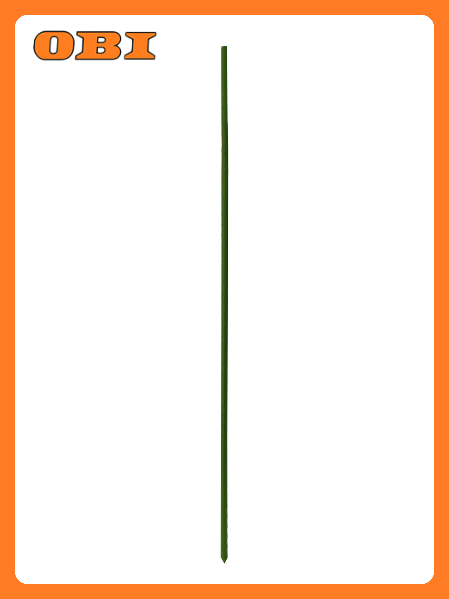 Опора GARDEN SHOW H120  неразборная  металл  пластик  зеленая