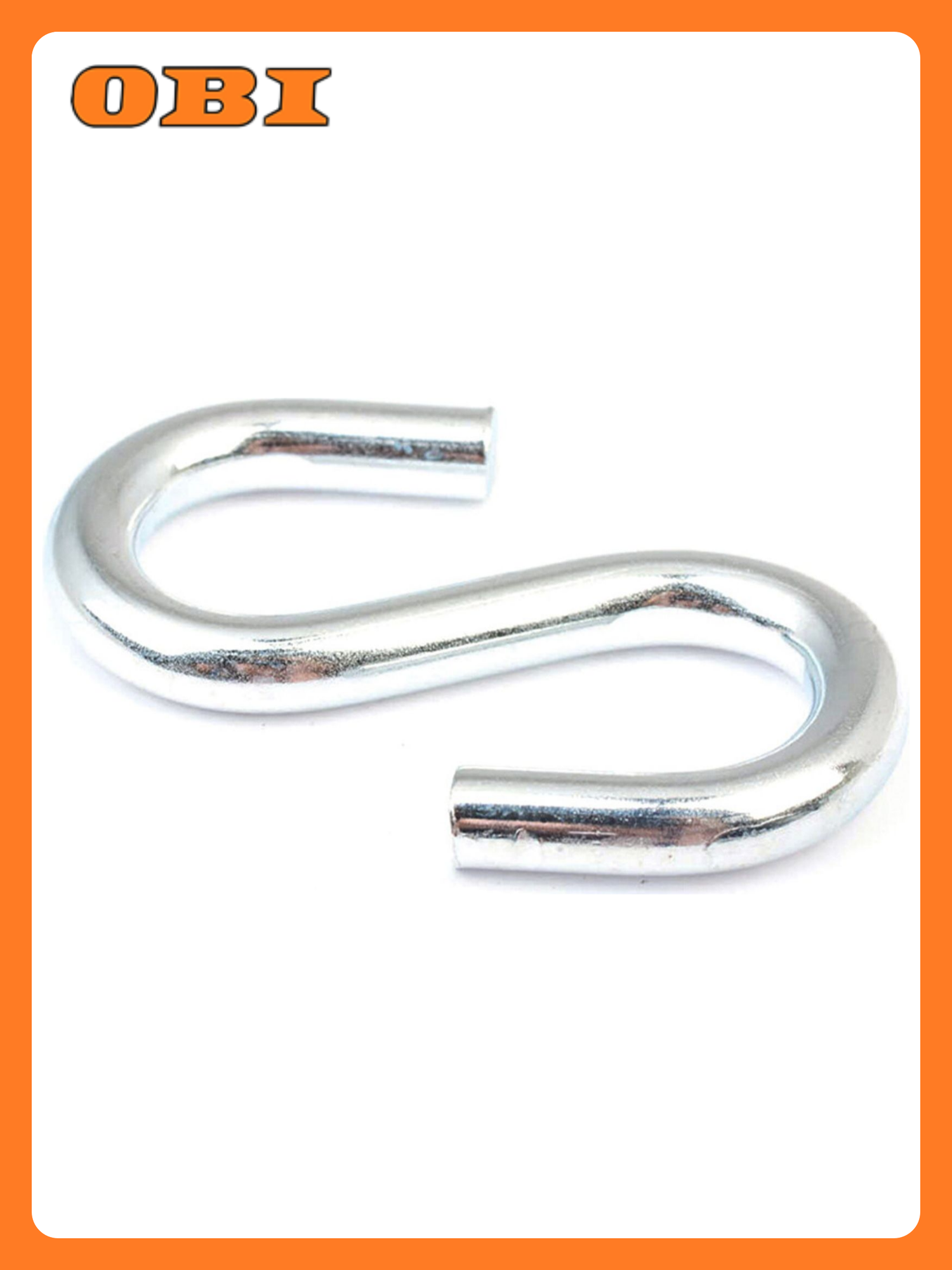 Крючок S-образный 3 мм оцинкованный 5 шт