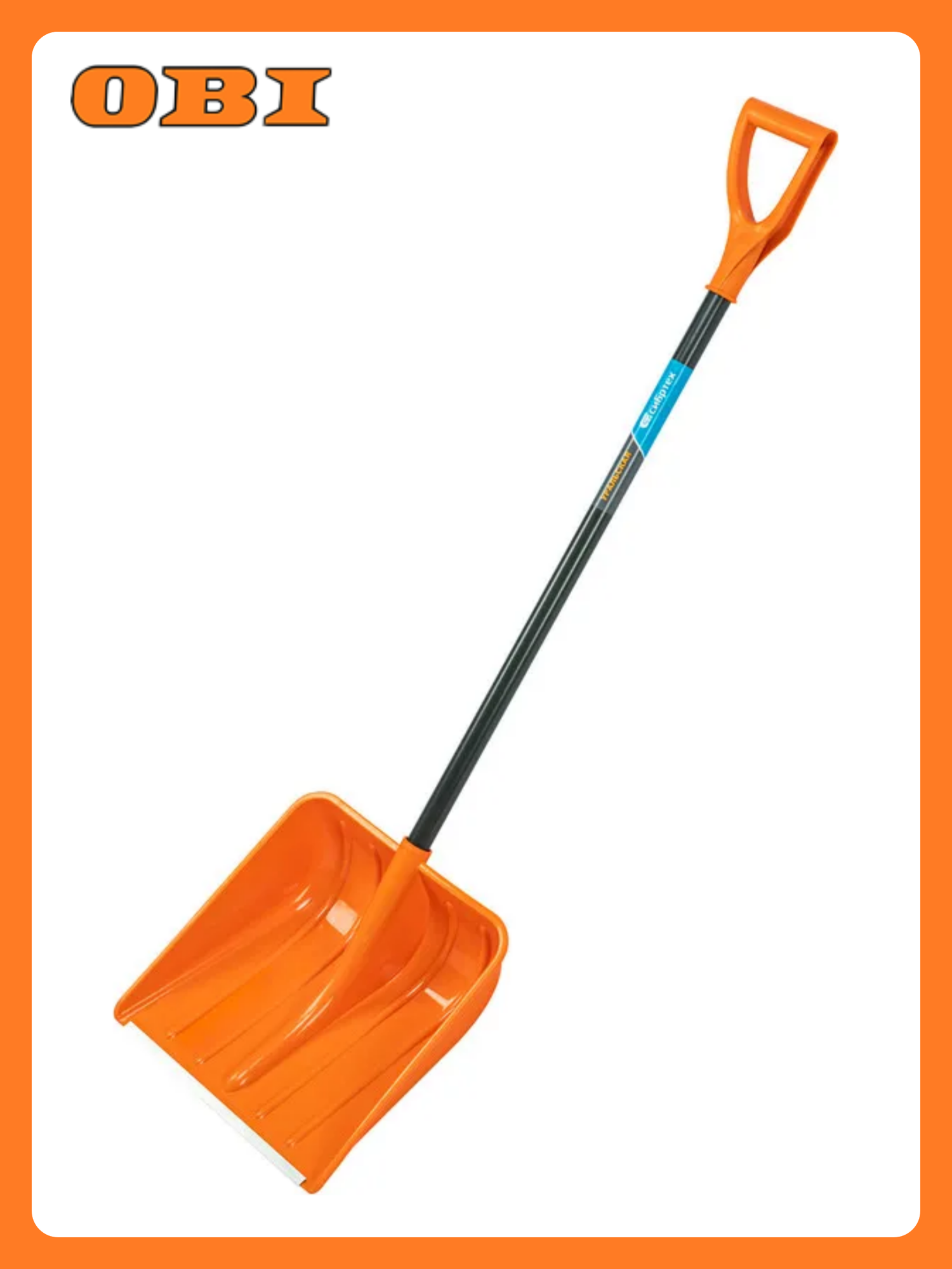 Лопата для уборки снега пластиковая Сибртех стальной черенок 138 см 61666