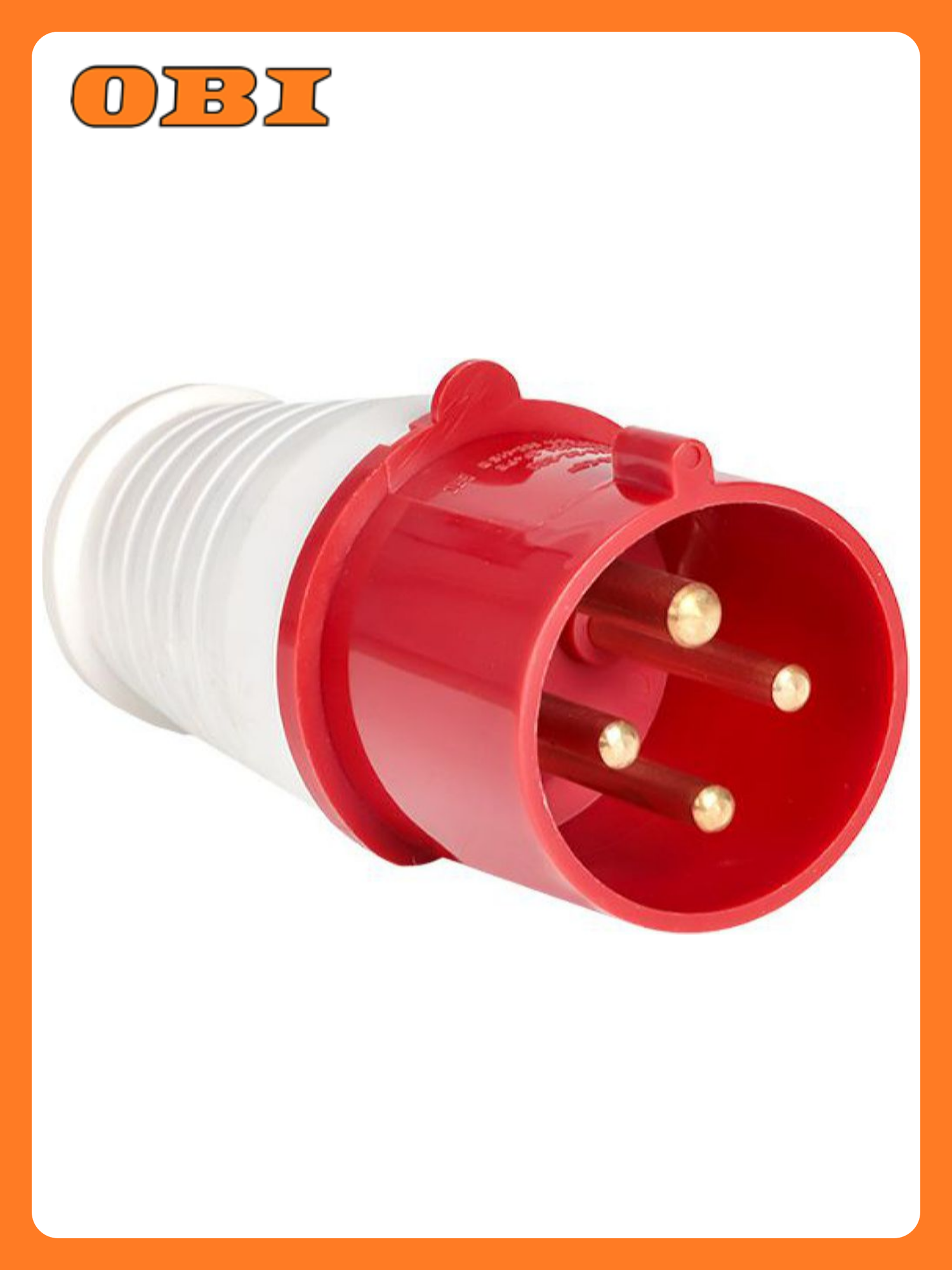 Вилка сетевая EKF PROxima пластик 3P+PE 380В 32A IP44 белая