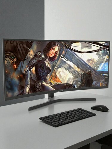Изображение товара Монитор Chigo Curved Display C34-U180B5, диагональ 34", с изогнутым экраном, разрешение 4K, 180Гц, технология IPS