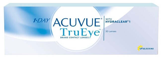 Контактные линзы Acuvue 1-Day TruEye, 30 шт. — купить по выгодной цене на Яндекс.Маркете