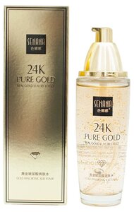SENANA, Тонер для лица 24K Pure Gold с Гиалуроновой кислотой Золото 24К, 100 мл
