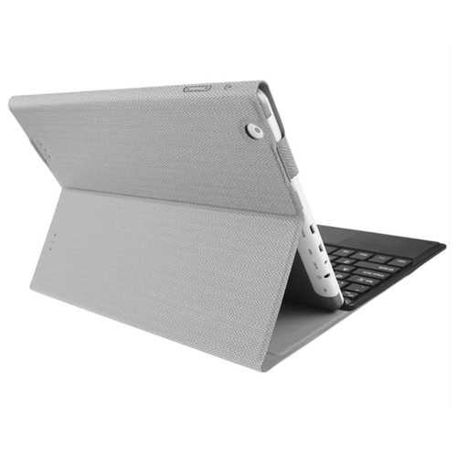 фото Чехол-клавиатура mypads для teclast x98 plus 2 (ii) съемная беспроводная bluetooth в комплекте c кожаным чехлом и пластиковыми наклейками с русскими буквами