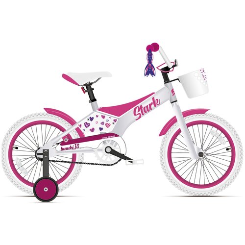 Велосипед STARK Tanuki 18 Girl городской розовый/фиолетовый ,