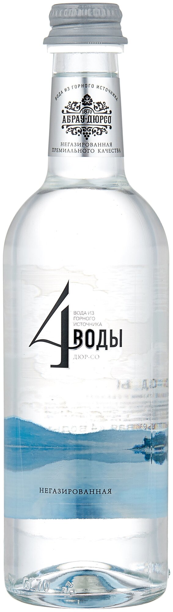 Вода природная питьевая артезианская Абрау Дюрсо "4 воды" негазированная в стекле, 0,375 л. В упаковке 12 бут! - фотография № 2