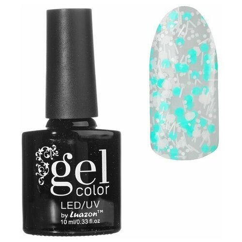 Гель-лак для ногтей 3-х фазный LED/UV с камифубуки, 01-02 ментоловый, 10 мл