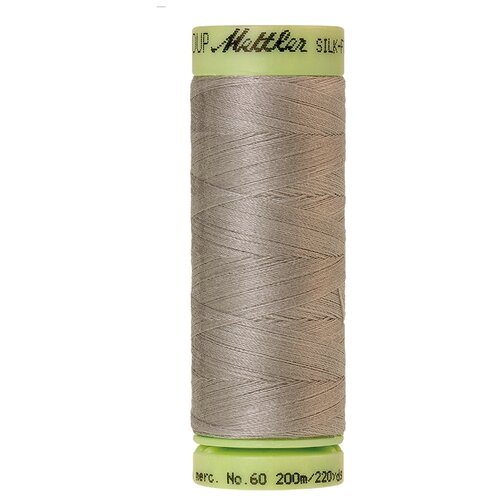 Нить для машинного квилтинга SILK-FINISH COTTON 60, 200 м 100% хлопок 0413 Titan Gray ( 9240-0413 )