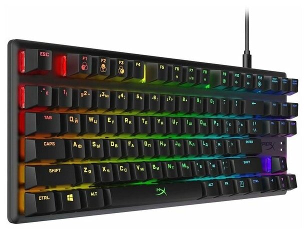 Клавиатура HyperX Alloy Origins Core TKL черный 4p5p2axacb