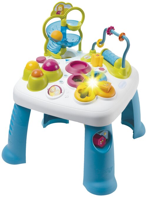 Развивающая игрушка Smoby Игровой стол, Cotoons, 110426, синий/белый